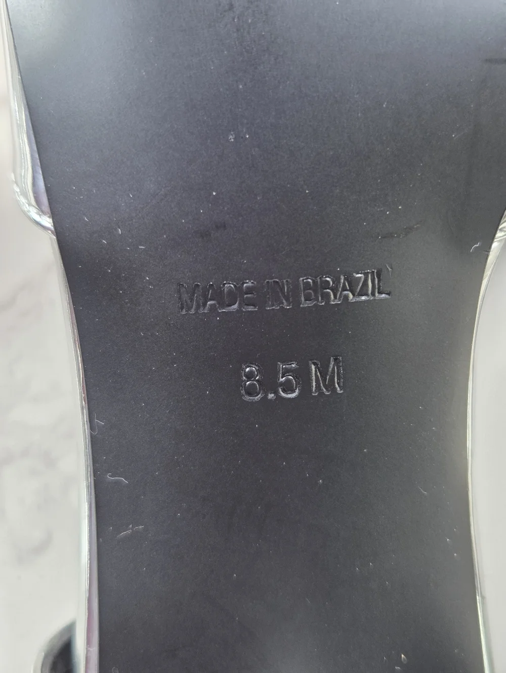 Steve Madden Silver Pointed Slingback Heels(B4) - Picture 6 of 6